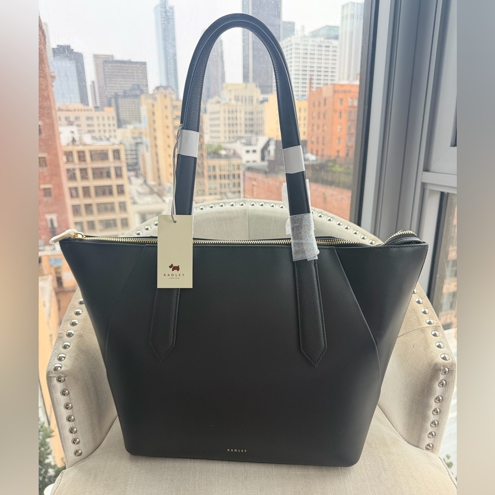 Radley London Black Tote Bag Bruton Street